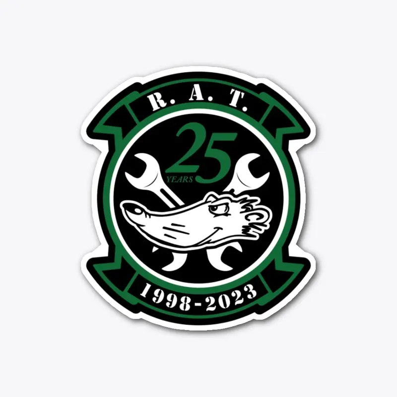 R.A.T. logo in OD Green